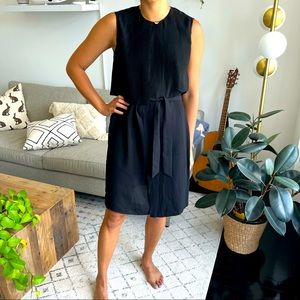 & Other Stories black pleated midi dress size M